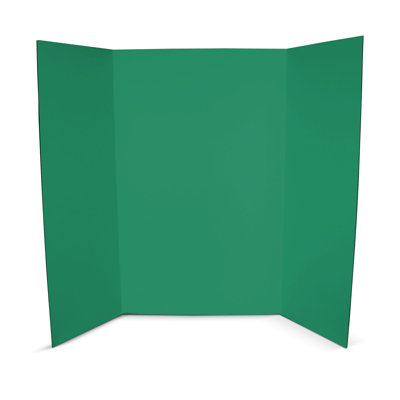Tableau de projet 36 po x 48 po en mousse verte à face simple, 3/16 po d'épaisseur - paquet de 24