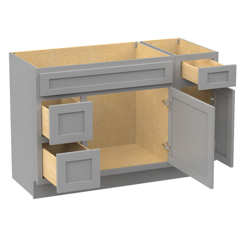 48'' Single Bathroom Vanity Base Only, Gray