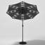 Aislynn 3m Traditional Parasol with LED Light-589452057