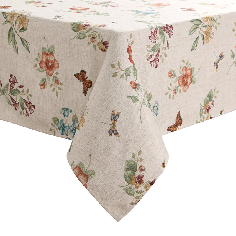 Lenox Butterfly Meadow Fall Tablecloth, Multicolor - 60"W x 102"L, 60"W x 102"L