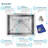 Crosstown 16 Gauge 24" L x 18" W Undermount Kitchen Sink Kit