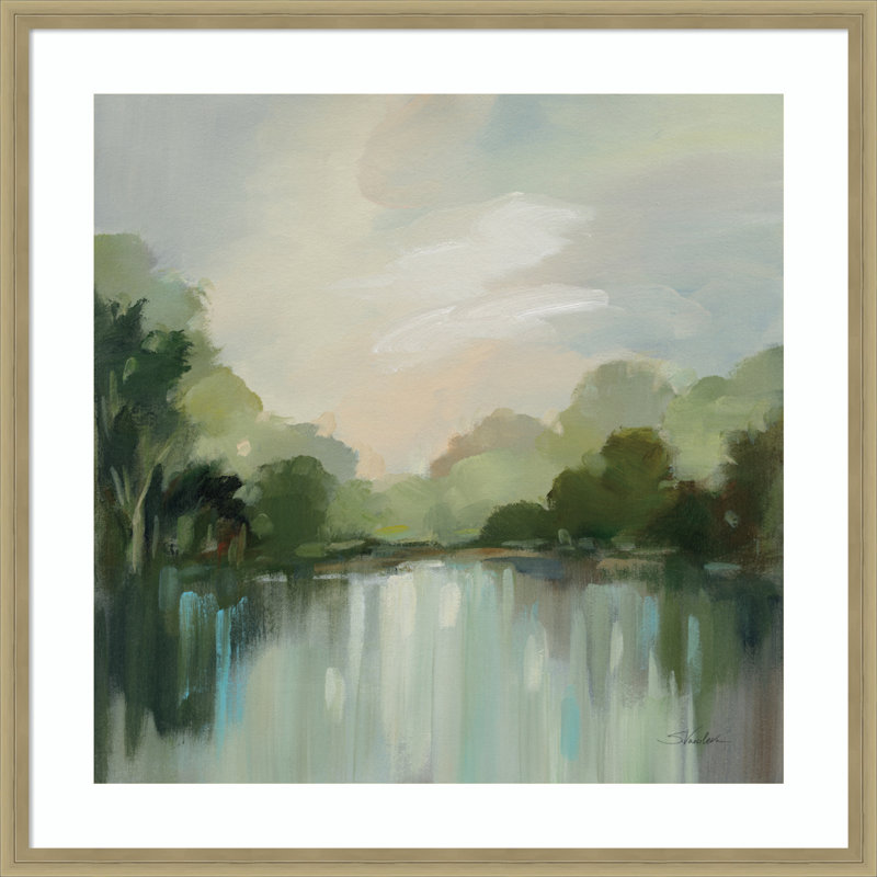 Cool Spring Day by Silvia Vassileva, 25" W x 25" H, Champagne