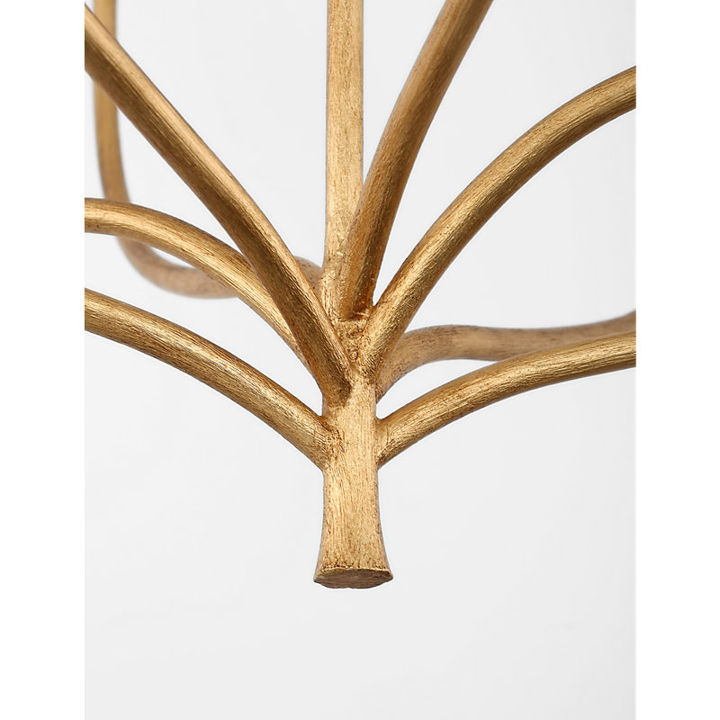 Julie Neill Chandelier, Antique Gold Leaf, 8 Lights