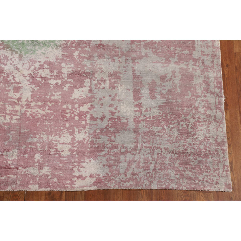 Contemporary Wool Abstract Area Rug 9x12