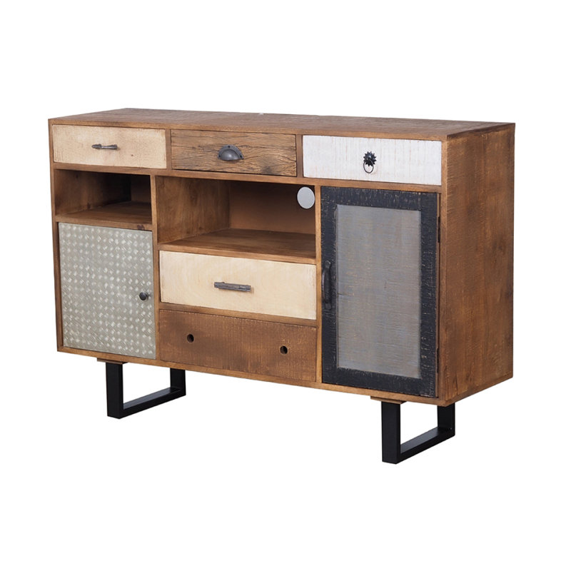 Rustic 2-Drawer Kitchen Island