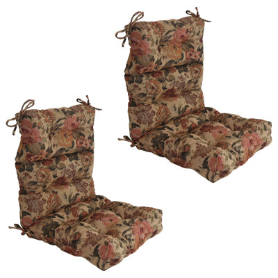 Ensemble de 2 coussins de chaise tapissier tapissier