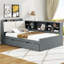 Lit plateforme en bois avec lit gigogne-634488708-634488711