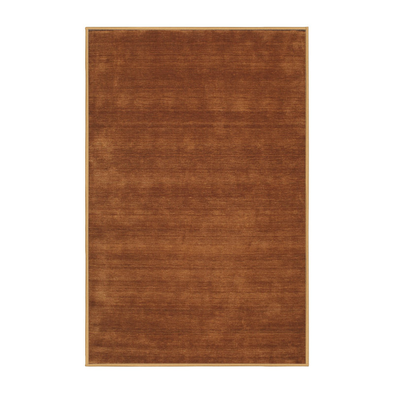 Tapis contemporain brun, Rectangle de 3 pi x 5 pi