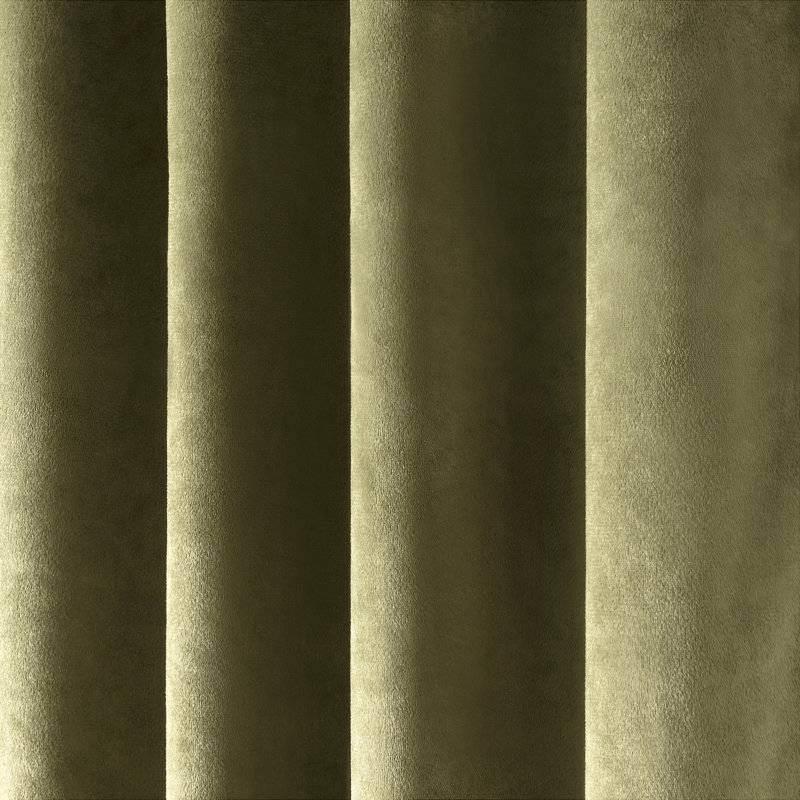 Martha Stewart Marthas Velvet Green 50 X 63 Curtain Panel Pair, 50" W x 63" L, Green