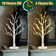 Birch Tree With Led Lights,Christmas Tree Decorations Indoor With Timer, Lighted Mini Small Artificial Lamp Prelit Twig Tree Battery Operated For Table Centerpiece Home Party Decor