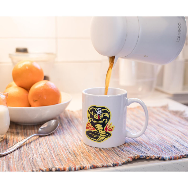 Tasse en céramique «Cobra Kai» The Karate Kid | Peut contenir 11 onces