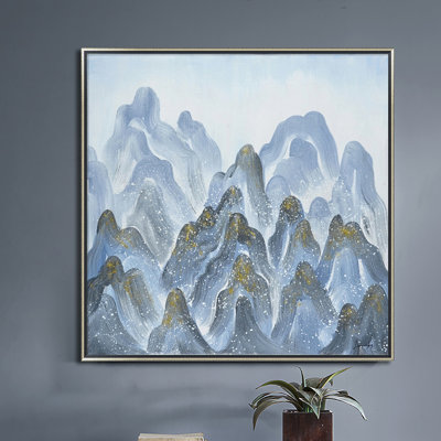 « blue montagnes »-« floater », reproduction d’art sur toile