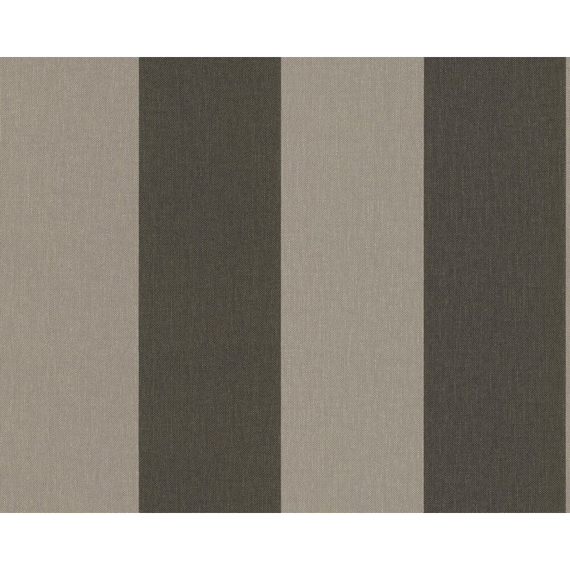 Rouleau de papier peint baroque à rayures l 33 pi x l 21 po modern accent block Hennig, Brun