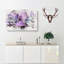 Lilac & Green Succulent Plant - Wrapped Canvas-56657471