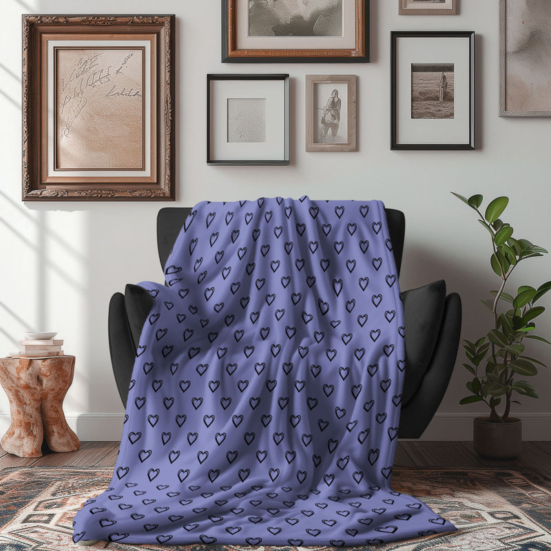 Couleurs douces - couverture en sherpa de qualité supérieure 1 pièce, Lit simple