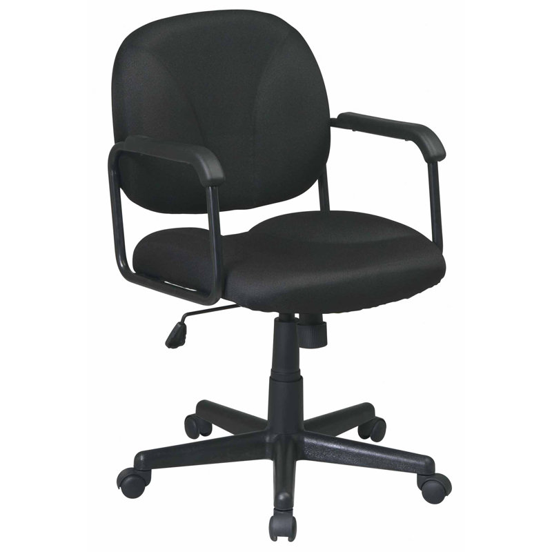 Chaise de tâches ergonomique Hathcock, Noir