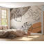 Murale botanique pelez et collez - feuilles de Monstera minimalistes-630146013