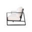 Table basse Three & Rectangular, coussins gris, matériau en aluminium confortable et solide