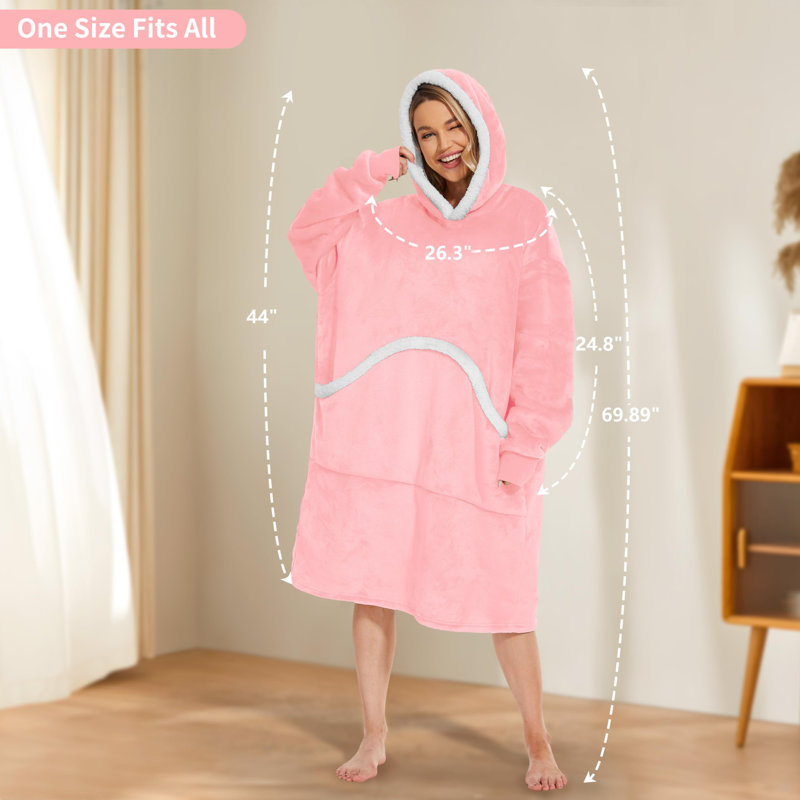 Hanan Throw Blanket, Light Pink