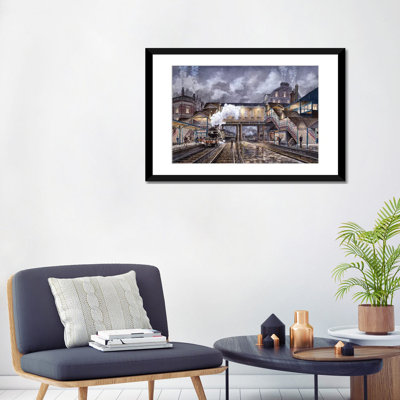 «Night Train To Edinbourough» par Stanton Manolakas, reproduction d'art sur toile