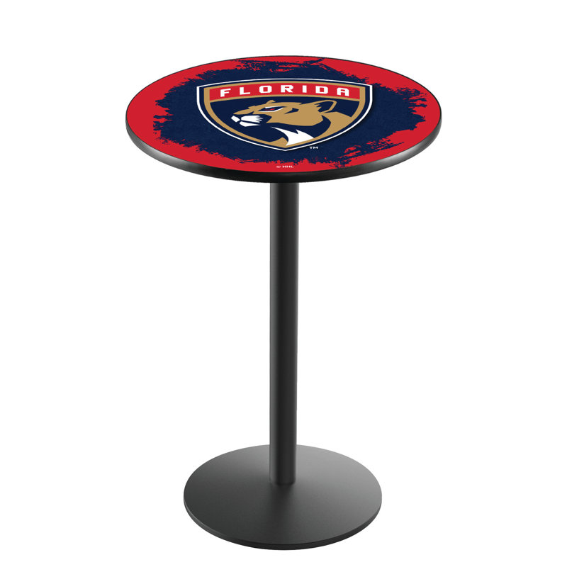 Table bistro NHL, Noir froissé, Florida Panthers