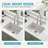 Durable Fireclay Rectangular Single Bowl Kitchen Sink with Deep Basin and Dual Mount Installation Options