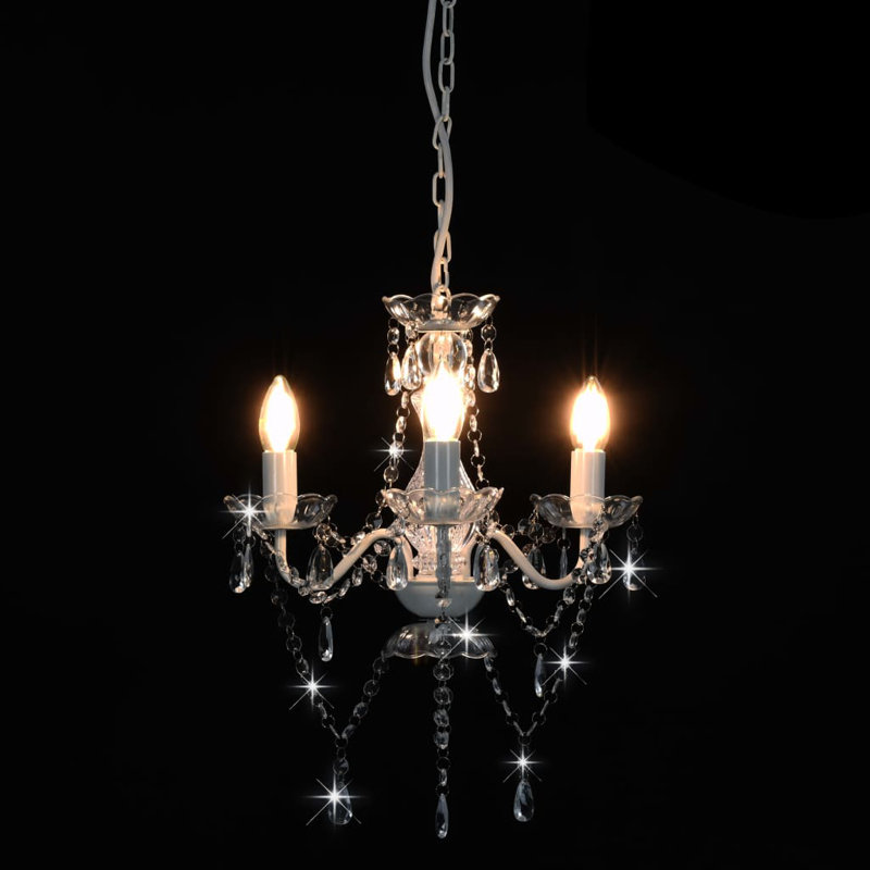 Alton 3 - Light Chandelier Pendant, White