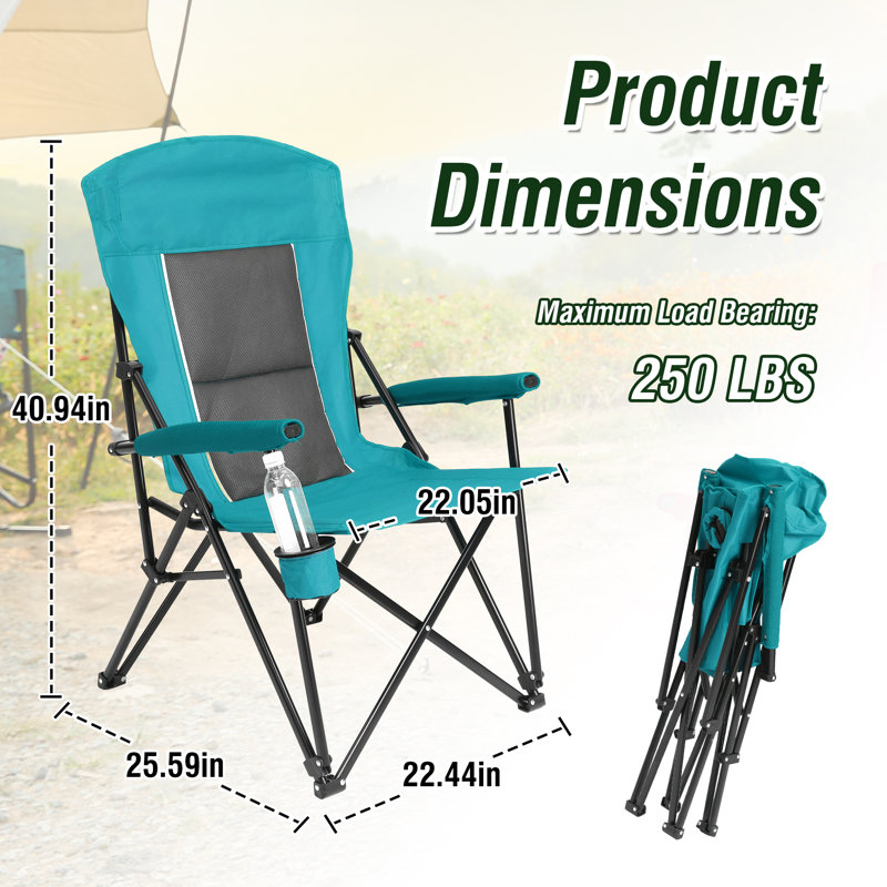 Folding Camping Chair, Blue