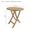 Bahama Outdoor Round Teak Bistro Table