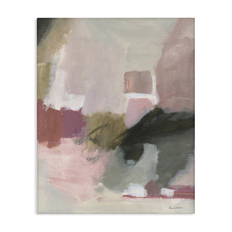 Art mural sur toile Blush Tones Abstraction, design par Pamela Munger, H 48 po x l 36 po