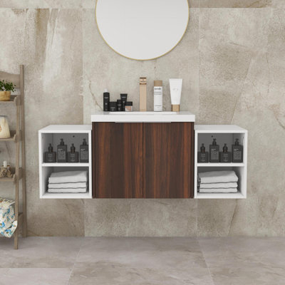 Ensemble de meuble-lavabo mural