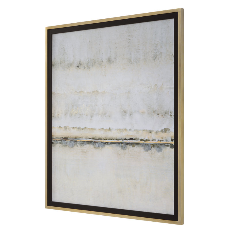 Horizon doré - peinture encadrée