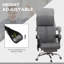 Fauteuil de bureau de massage Executive avec 4 vibrations, fauteuil de bureau d'ordinateur, fauteuil inclinable chauffant en cuir synthétique avec hauteur réglable, roues pivotantes