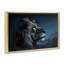 Toile flottante encadrée Intense Gazing Lion par CAD Designs-2145597263-2145597251