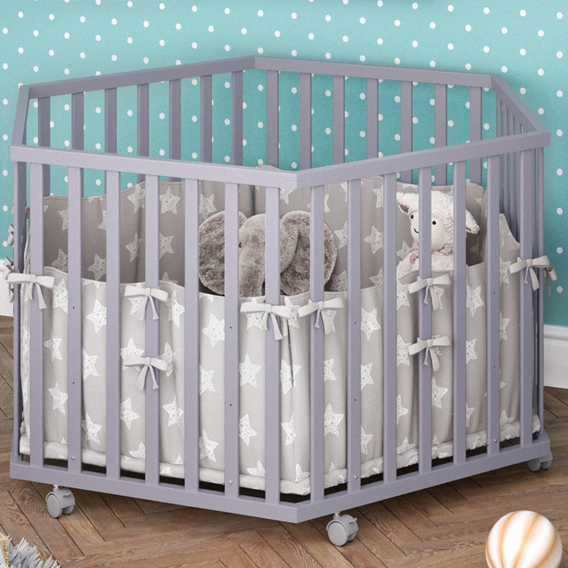 Abe Travel Cot, Grey