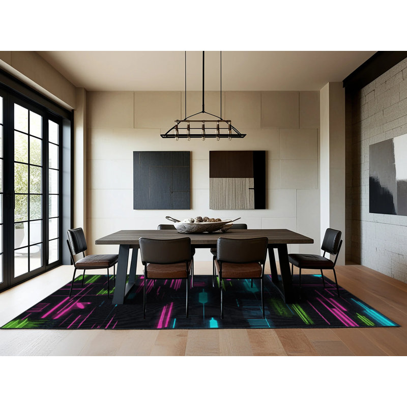 Laser Burst Rug, Rectangle 3' x 5'