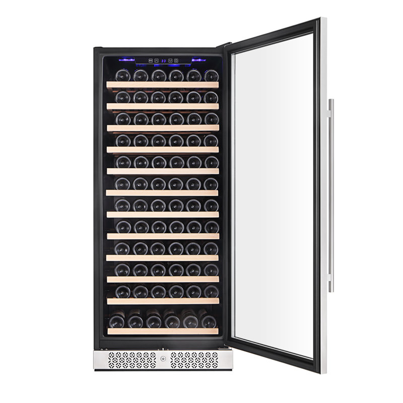 Empava Single Zone 23.4'' 127 Bottle Wine Refrigerator with Reversible Door