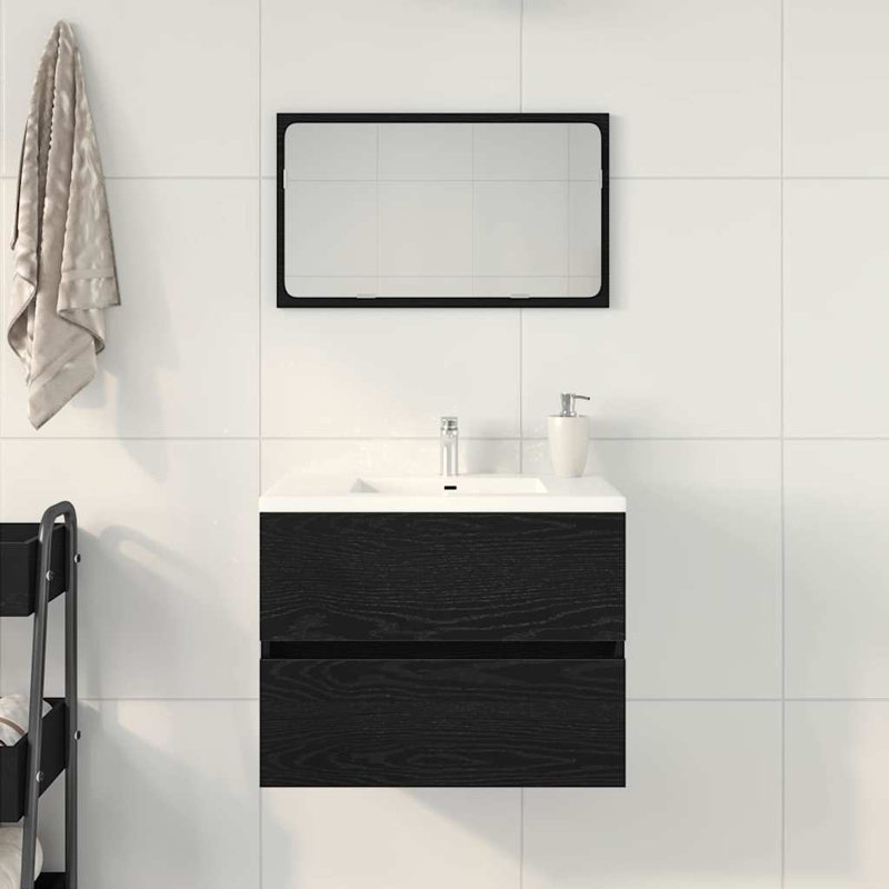 Bathroom Sink Cabinet with Drawer with Storage Engineered Wood Unit