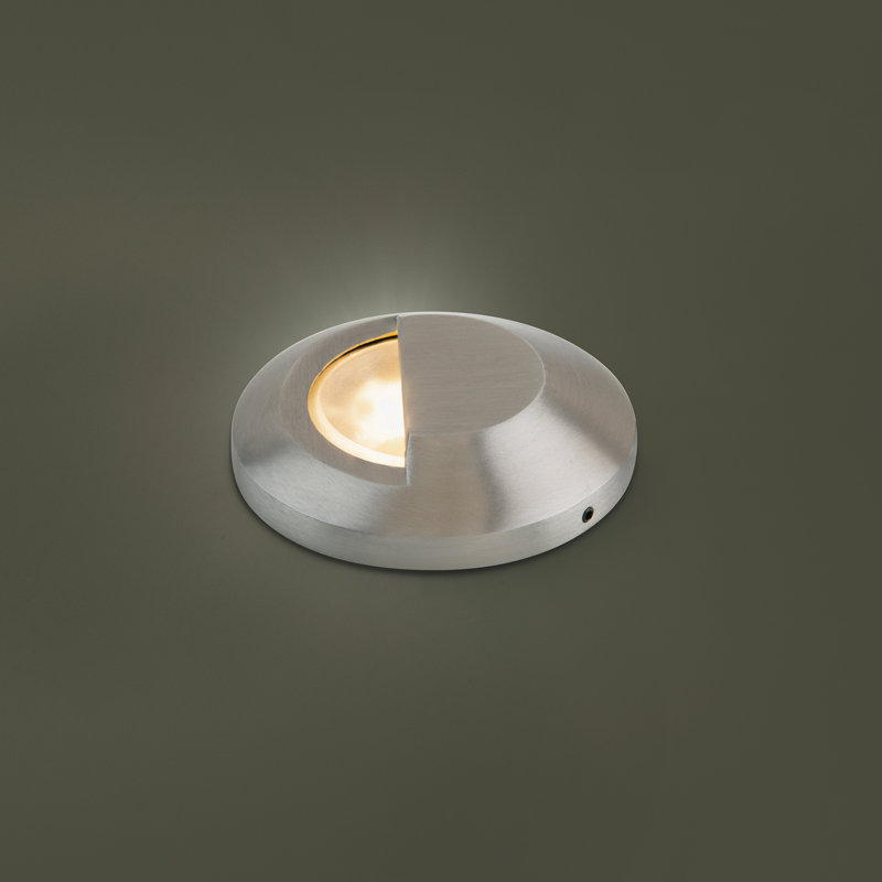 Low Voltage Integrated LED Metal Well Light Kit, 3000K, Polished Stainless Steel