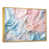 Toile avec cadre flottant or