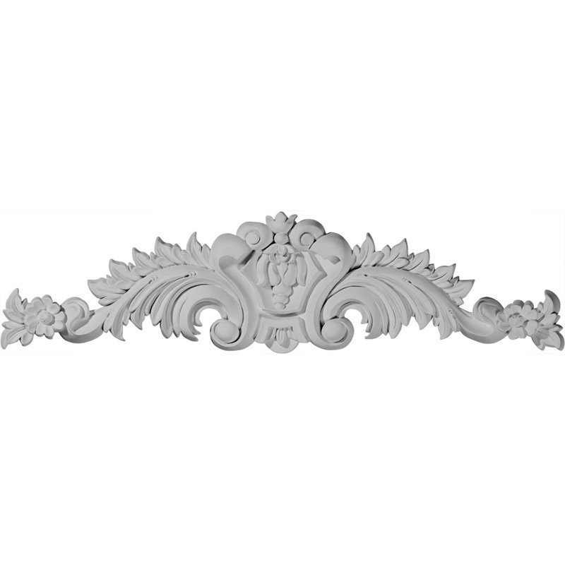 5.88'' H x 23.13'' W x 1.125'' D Urethane Onlay Scroll