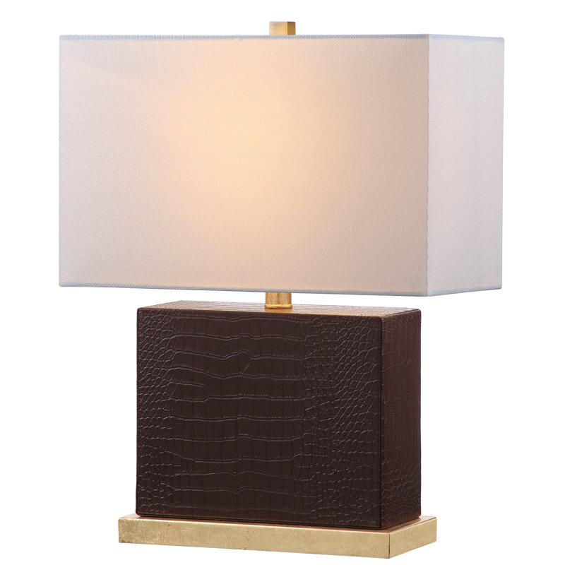 Chamia Metal Table Lamp, Brown