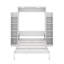 Lit escamotable double avec tablettes et DEL-1637940228