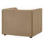 Fauteuil en velours taupe Dunkley-964024517