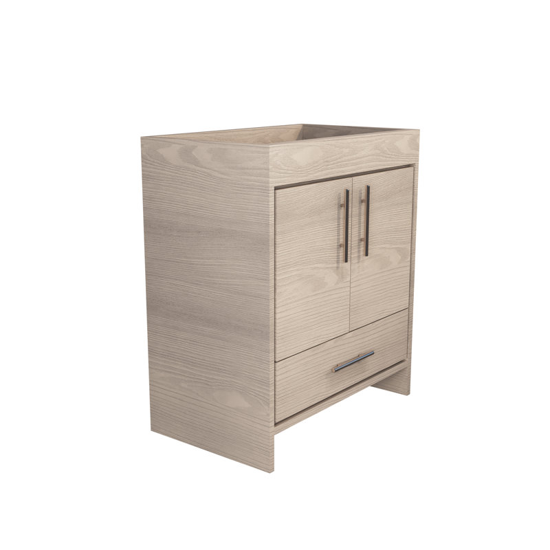 Base de meuble-lavabo simple 29 po Volpa, Gris cendré