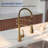 Commercial-Style 2-Function Pull-Down Single-Handle Kitchen Faucet-126446266