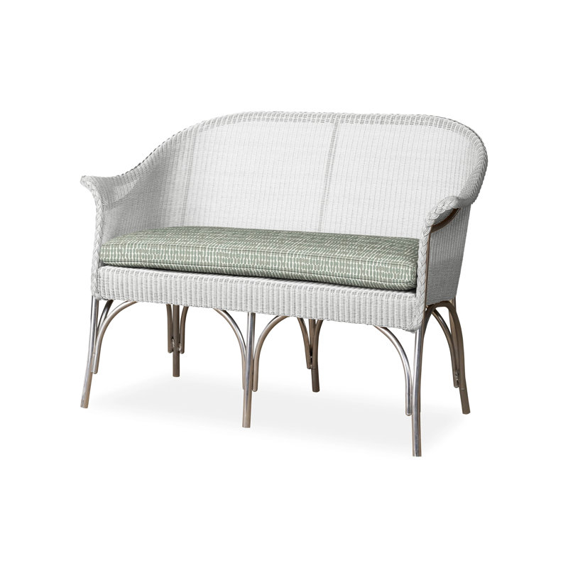 All Seasons Outdoor 2 - Seat, White, Bamboo Bay Sky