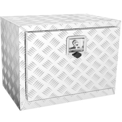 Boîte de camion 24 po 17 po 18 po, aluminium, robuste, imperméable, loquet à poignée en T, serrure et clés pour le camping-car