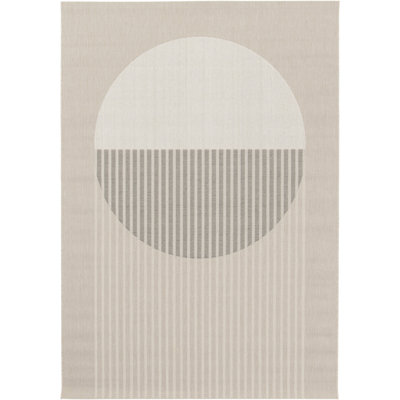 Adley Rectangle Geometric Indoor / Outdoor Area Rug