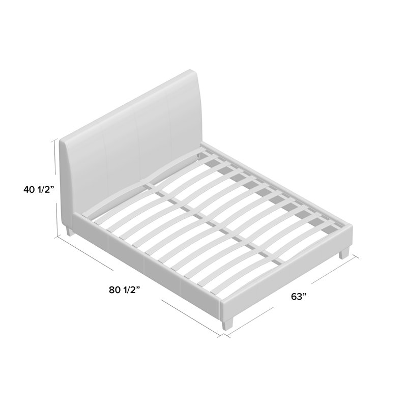 Arnolec Upholstered Low Profile Platform Bed, King